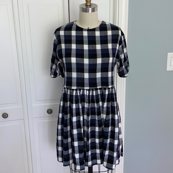 Urban Outfitters Dresses & Skirts - Urban Outfitters Navy Check Dress size XS